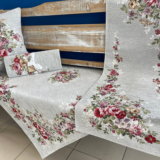 Kvety Chenille1162GRSivý