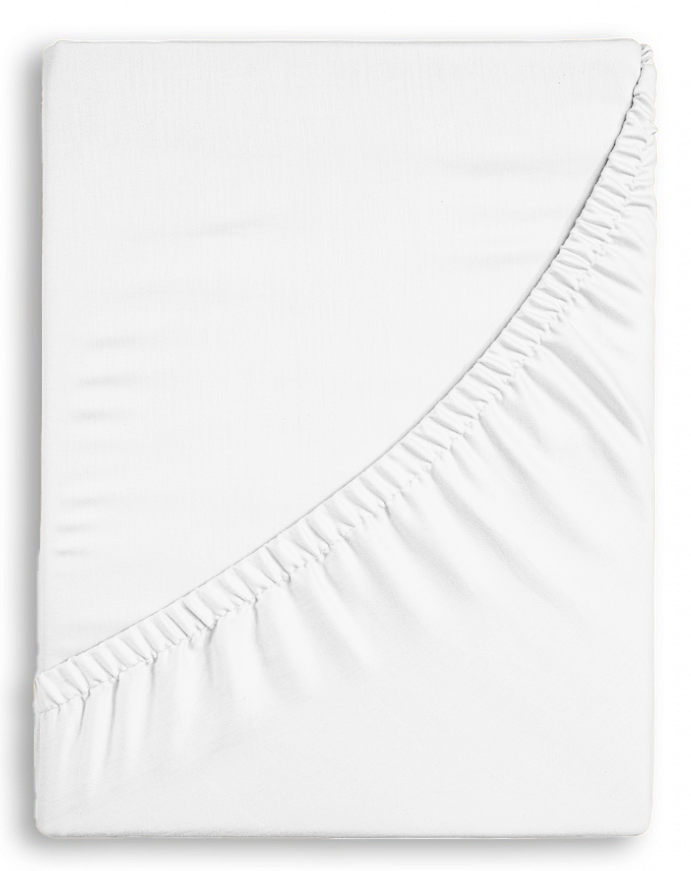 Bavlnená plachta Mako Jersey s lycrou (Biela farba)